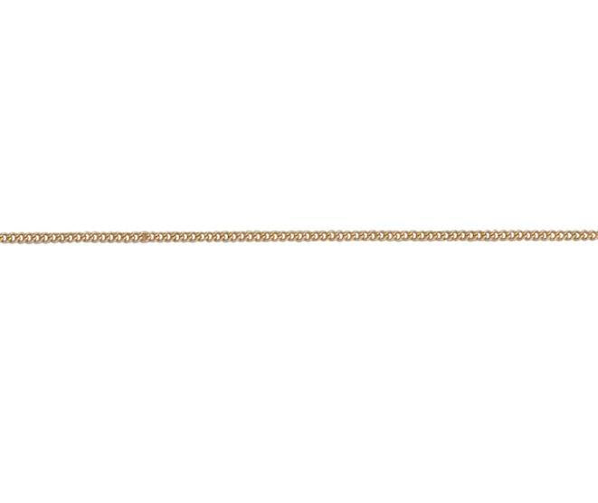 18ct Rose Gold 18 Inch Curb Link Chain