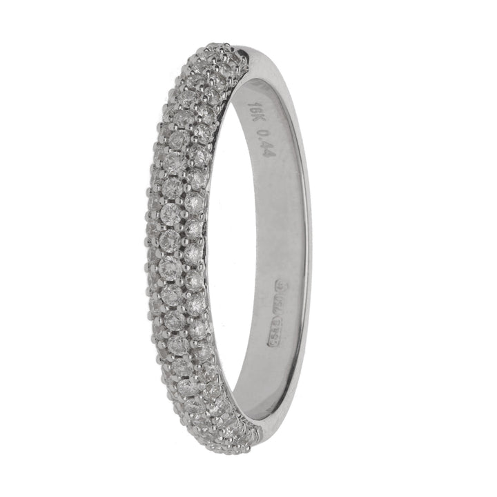 Diamond 0.44ct 18ct White Gold Half Eternity Ring