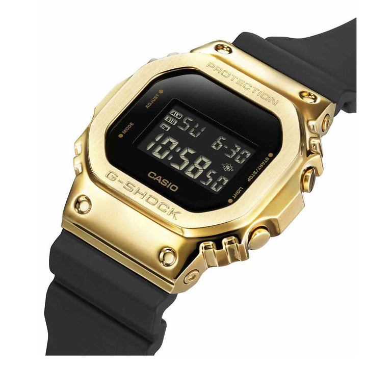 Casio G-Shock Black x Gold 5600 Series Quartz Watch GM-5600G-9ER