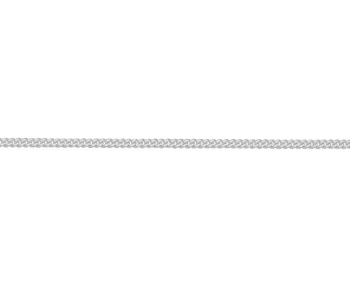 9ct White Gold 28 Inch Curb Link Chain
