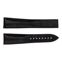 Omega Watch Strap. Speedmaster 20mm Black Leather Strap - Michael Jones Jeweller