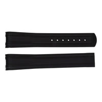 Omega Watch Strap. Black Rubber Omega Seamaster PRO 20mm - Michael Jones Jeweller