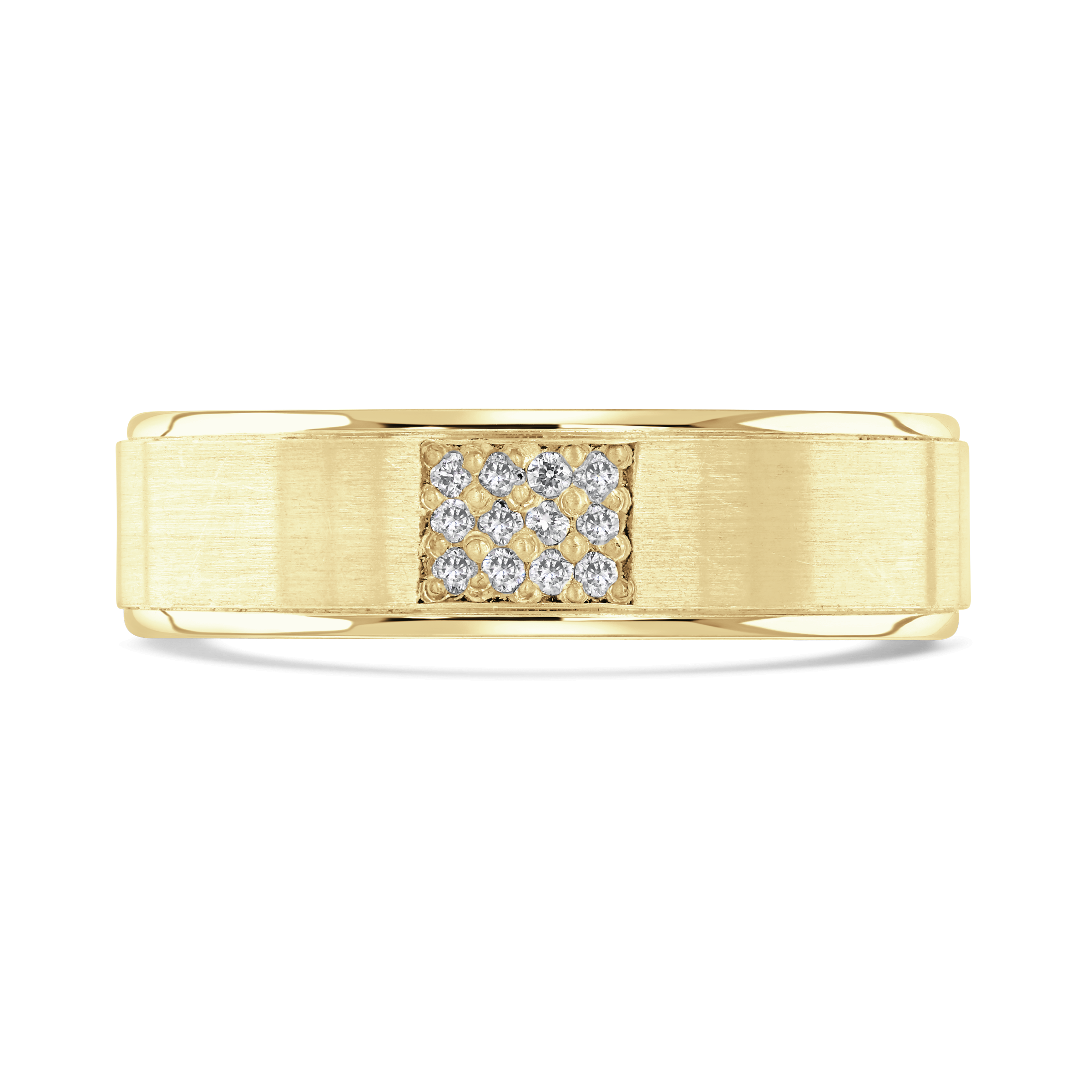 Diamond 0.08ct Eridanus 9ct Yellow Gold Wedding Ring Michael Jones