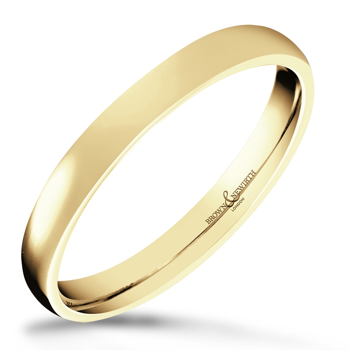 2.5mm Simplicity 18ct Yellow Gold Wedding Ring by Brown & Newirth