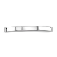 2.5mm Infinity Platinum Wedding Ring by Brown & Newirth - Michael Jones Jeweller