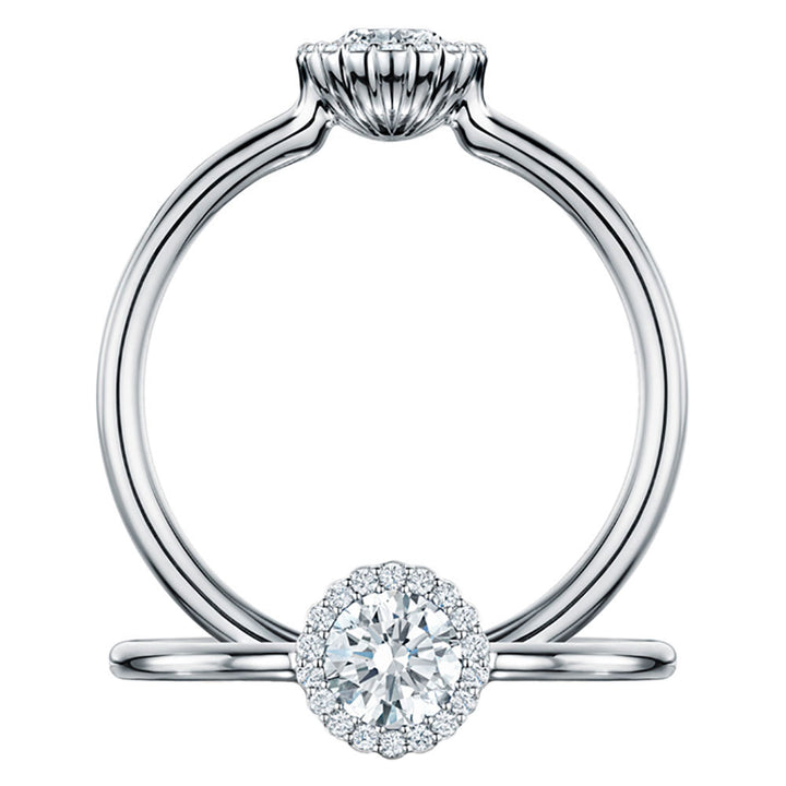 Andrew Geoghegan Cannelé 0.33ct Diamond Platinum Ring