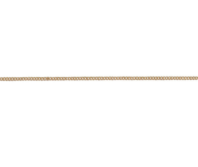 18ct Rose Gold Filed Curb Chain