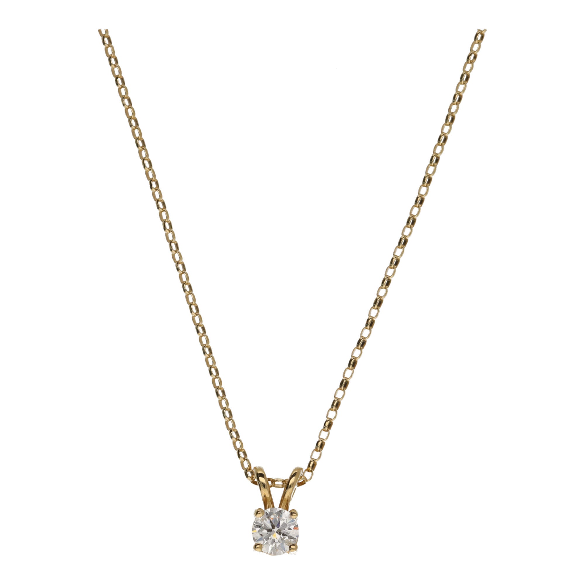 Single stone gold best sale pendant