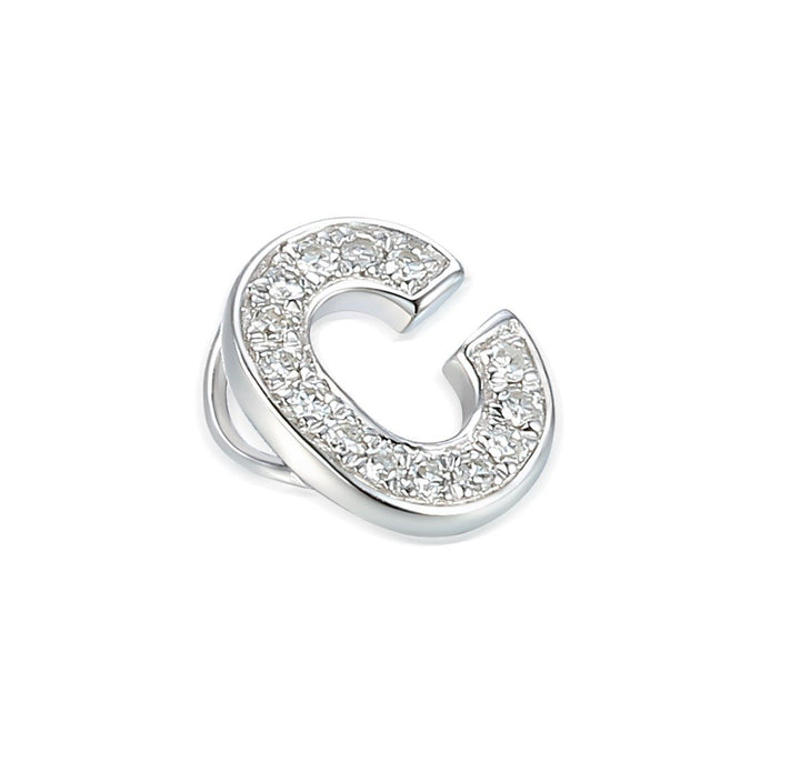 Ntinga Initial C Diamond 9ct White Gold Pendant