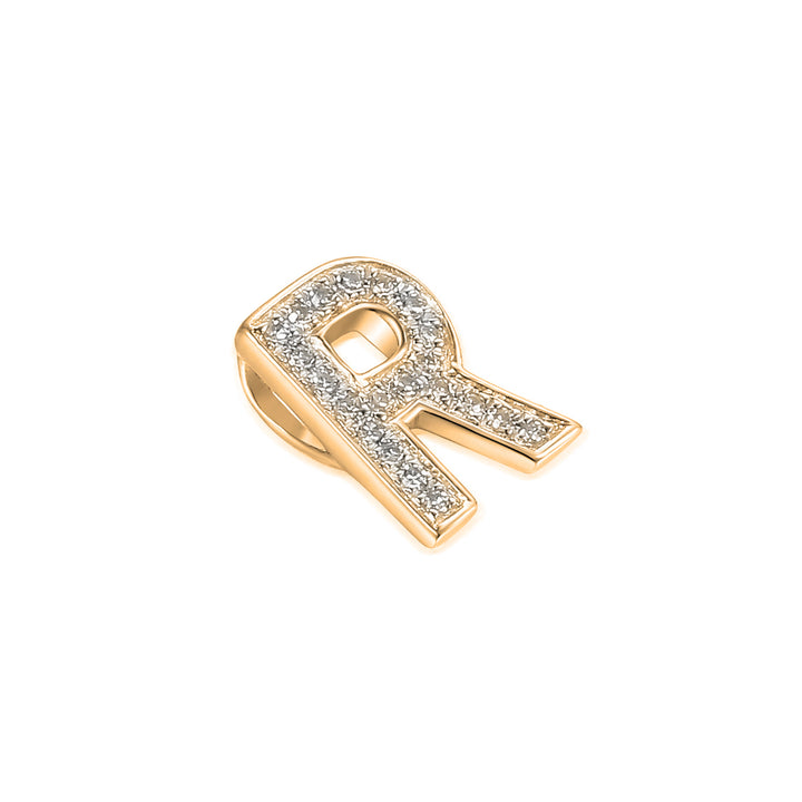 Initial R 9ct Yellow Gold Pendant