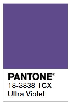 Pantone Colour of the Year 2018 - Ultra Violet 18-3838