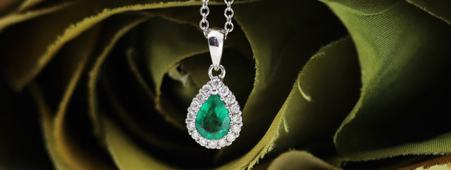 image of a tourmaline diamond necklace