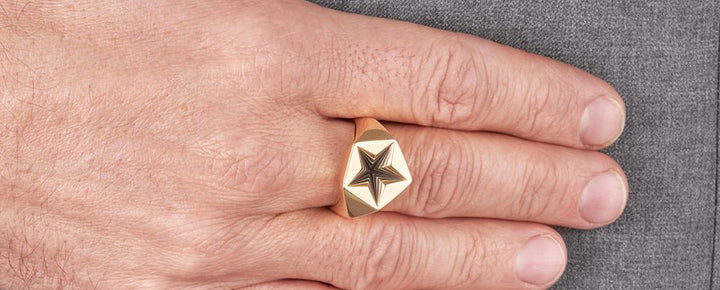 Vicking characterised cufflinks, with synthetic hair and jewelled features