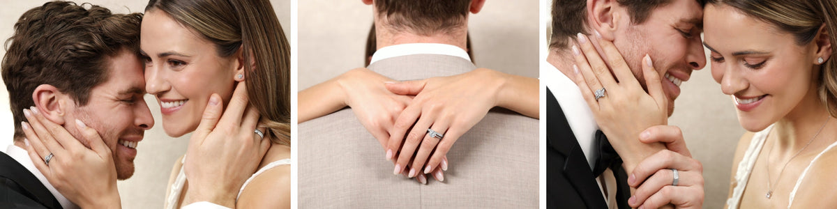 Patterned wedding ring