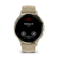 Garmin Venu 3S 41mm Soft Gold Stainless Steel Watch 010-02785-55