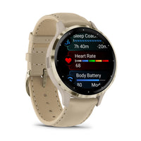 Garmin Venu 3S 41mm Soft Gold Stainless Steel Watch 010-02785-55