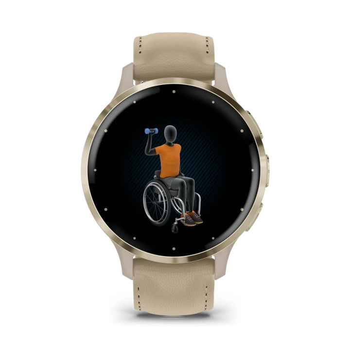 Garmin Venu 3S 41mm Soft Gold Stainless Steel Watch 010-02785-55