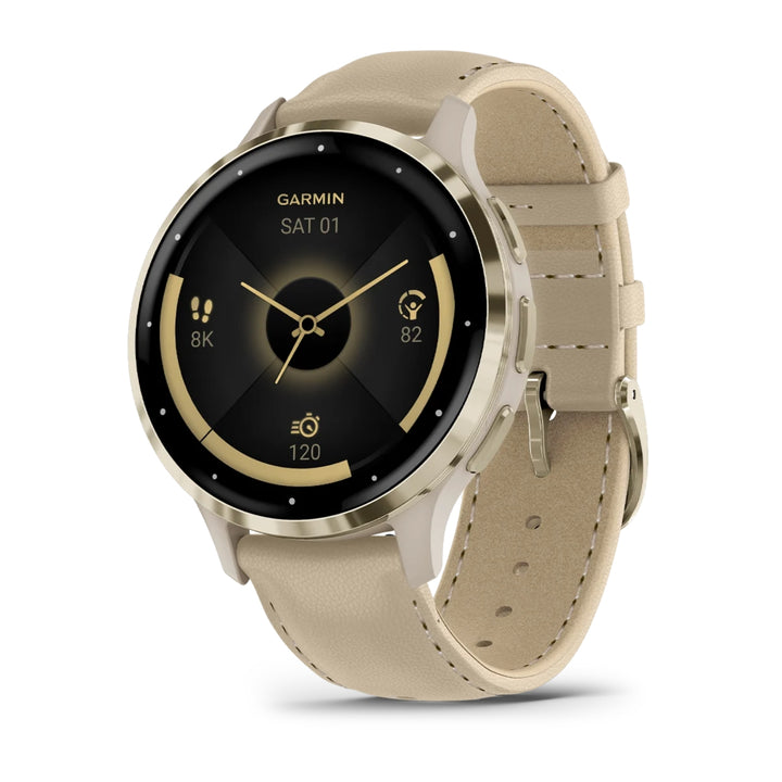 Garmin Venu 3S 41mm Soft Gold Stainless Steel Watch 010-02785-55