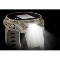 Garmin Fenix 8 43mm AMOLED Sapphire Soft Gold Sandstone Silicone Band Watch 010-02903-11