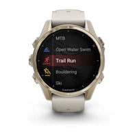 Garmin Fenix 8 43mm AMOLED Sapphire Soft Gold Sandstone Silicone Band Watch 010-02903-11
