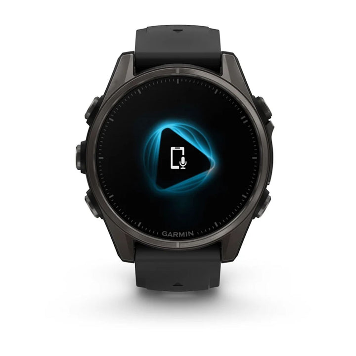 Garmin Fenix 8 43mm AMOLED Sapphire Carbon Grey DLC Pebble Grey Silicone Titanium Watch 010-02903-21