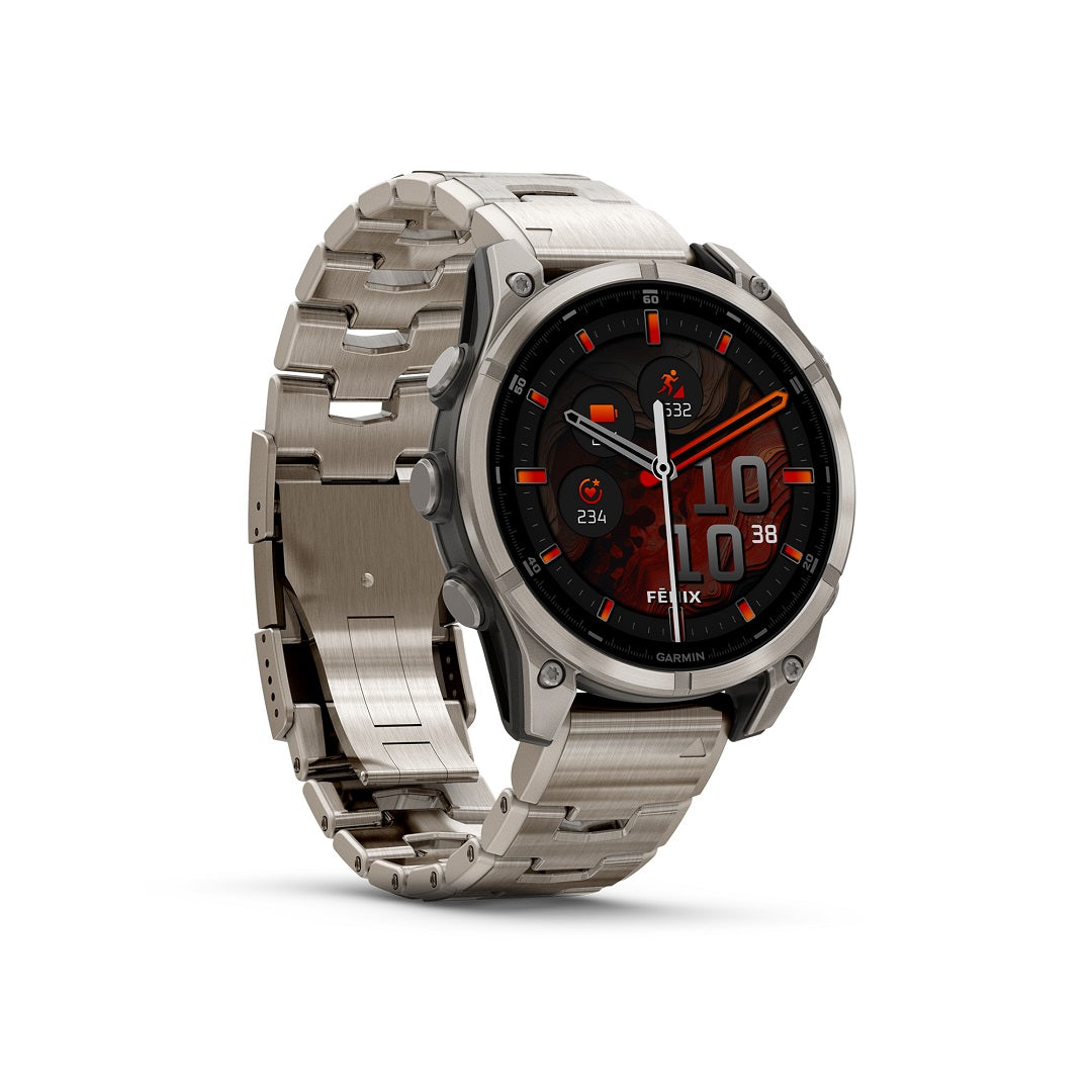 Garmin Fenix 8 47mm AMOLED Sapphire Titanium Vented Bracelet 010-02904-40 - Michael Jones Jeweller