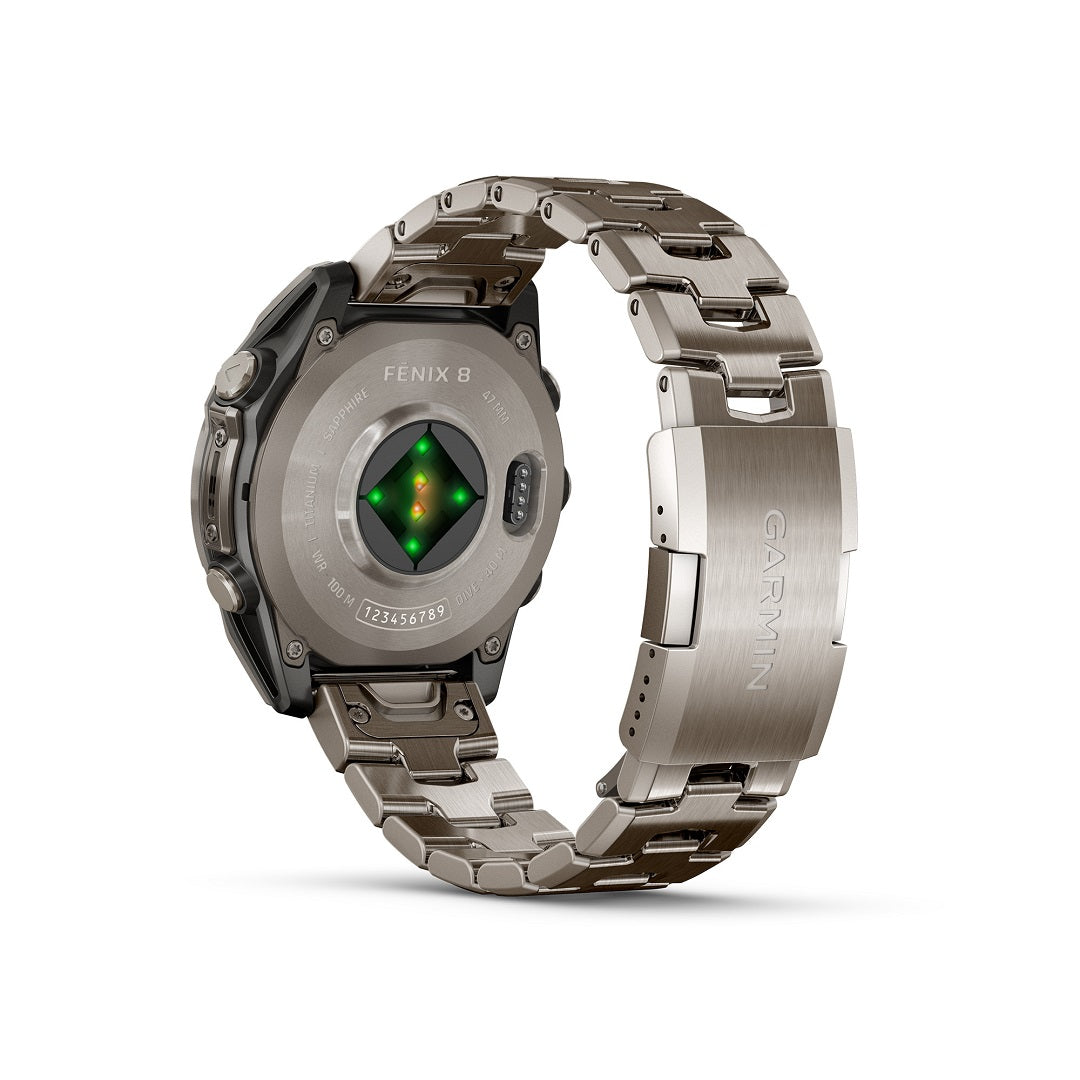 Garmin Fenix 8 47mm AMOLED Sapphire Titanium Vented Bracelet 010-02904-40 - Michael Jones Jeweller
