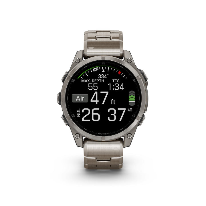 Garmin Fenix 8 47mm AMOLED Sapphire Titanium Vented Bracelet 010-02904-40 - Michael Jones Jeweller