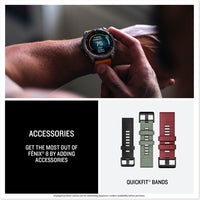 Garmin Fenix 8 51mm AMOLED Sapphire Titanium Spark Orange Silicone 010-02905-11 - Michael Jones Jeweller