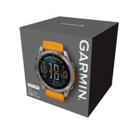 Garmin Fenix 8 51mm AMOLED Sapphire Titanium Spark Orange Silicone 010-02905-11 - Michael Jones Jeweller