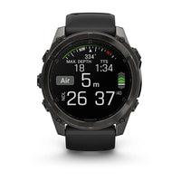 GARMIN Fenix 8 47mm AMOLED Sapphire Carbon Grey Watch 010-02905-21 - Michael Jones Jeweller