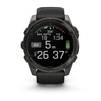 GARMIN Fenix 8 47mm AMOLED Sapphire Carbon Grey Watch 010-02905-21 - Michael Jones Jeweller