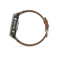Garmin Fenix 8 51mm AMOLED Sapphire Carbon DLC Chestnut Leather 010-02905-40 - Michael Jones Jeweller