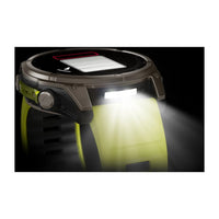 Garmin Fenix 8 Sapphire Solar 51mm Titanium Amp Yellow Silicone Watch 010-02907-21
