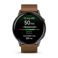 Garmin Venu 4 45mm Slate Stainless Steel Watch 010-03014-03