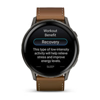 Garmin Venu 4 45mm Slate Stainless Steel Watch 010-03014-03