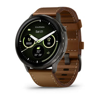 Garmin Venu 4 45mm Slate Stainless Steel Watch 010-03014-03