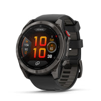 Garmin Fenix 8 Pro 51 mm AMOLEDSapphire Grey DLC Pebble Grey Silicone Titanium Watch 010-03199-01 - Michael Jones Jeweller