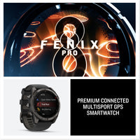 Garmin Fenix 8 Pro 51 mm AMOLEDSapphire Grey DLC Pebble Grey Silicone Titanium Watch 010-03199-01