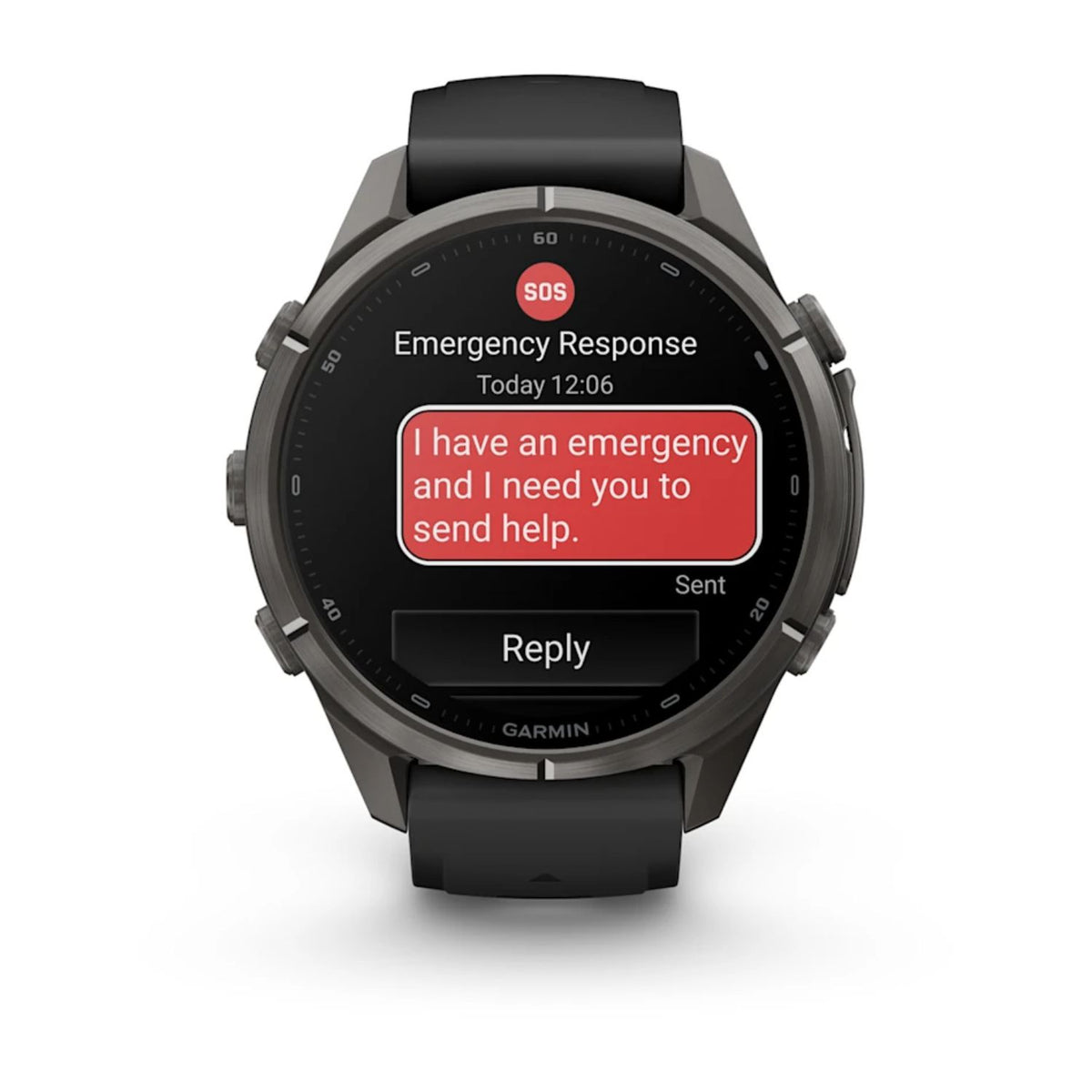 Garmin Fenix 9 Pro 43mm Carbon Grey DLC / Black Pebble Grey Silicone Titanium Watch 010-04335-11