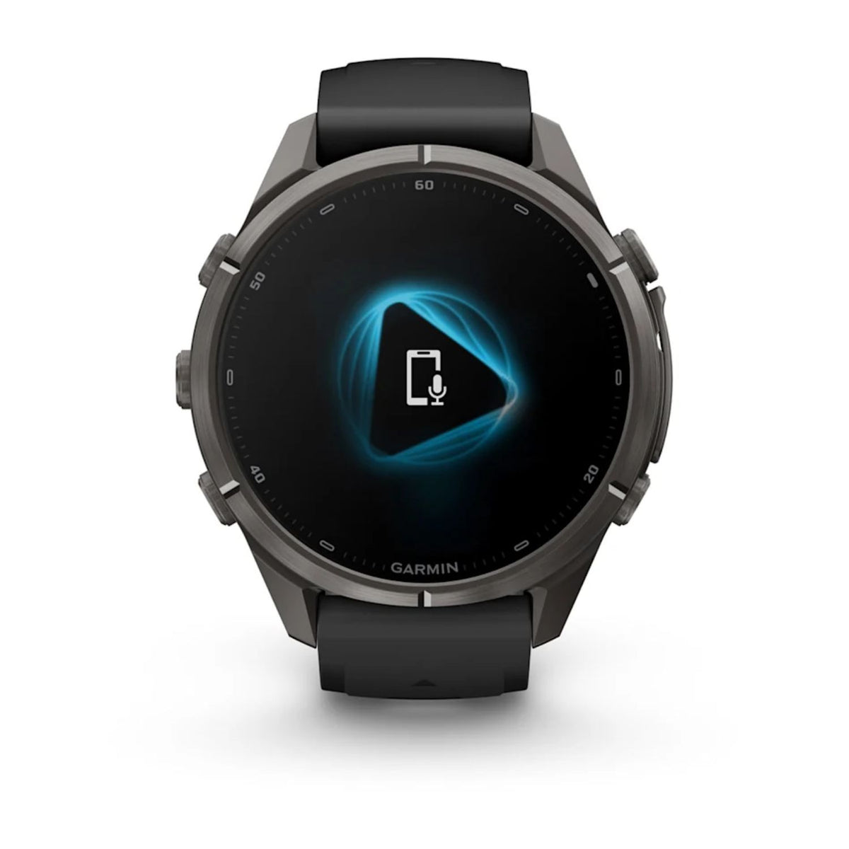 Garmin Fenix 9 Pro 43mm Carbon Grey DLC / Black Pebble Grey Silicone Titanium Watch 010-04335-11