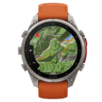 Fenix 9 Pro AMOLED InReach 47mm Autumn Orange/Spark Silicone Titanium Watch 010-04336-01