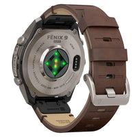Fenix 9 Pro AMOLED InReach 47mm Walnut Leather Titanium Watch 010-04336-41