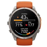 Fenix 9 Pro AMOLED InReach 51mm Autumn Orange/Spark Silicone Titanium Watch 010-04337-01