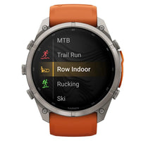 Fenix 9 Pro AMOLED InReach 51mm Autumn Orange/Spark Silicone Titanium Watch 010-04337-01