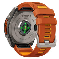Fenix 9 Pro AMOLED InReach 51mm Autumn Orange/Spark Silicone Titanium Watch 010-04337-01