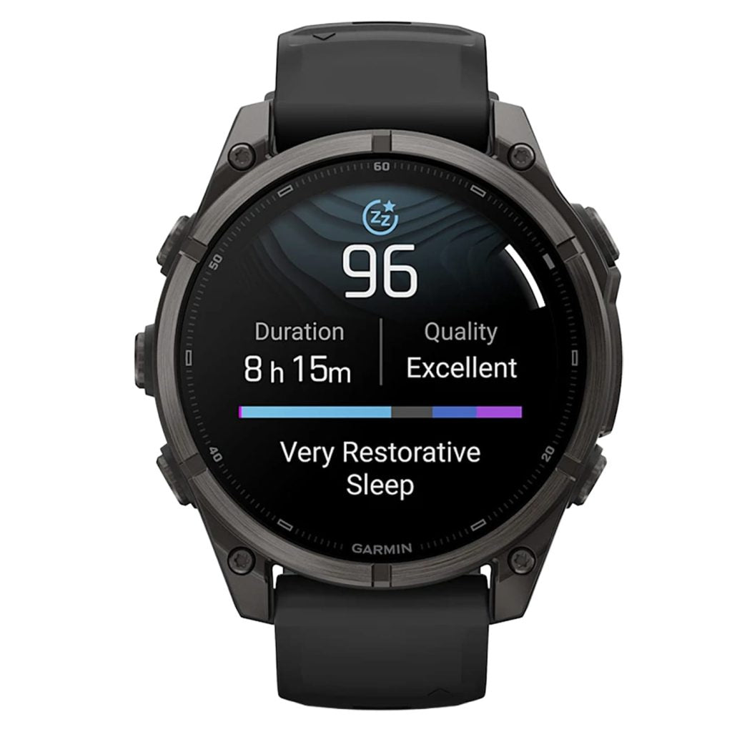 Garmin Fenix 9 47mm Carbon Grey DLC / Black Silicone Titanium Watch 010-04762-11