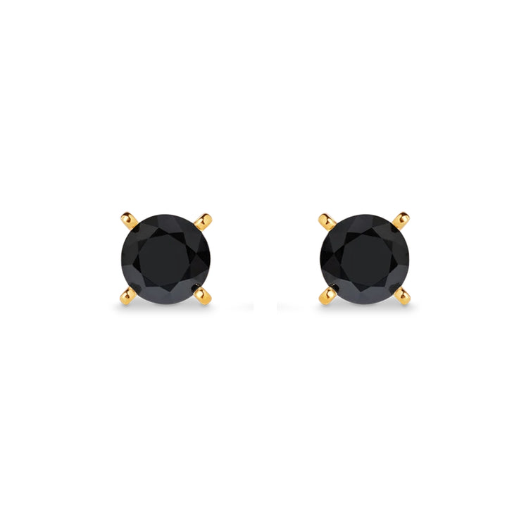 Coeur de Lion Glam Dot 5 mm gold-black Stud Earrings