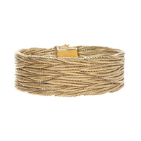 Pre-Owned 18ct Yellow Gold Textured Bracelet - Michael Jones Jeweller