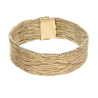 Pre-Owned 18ct Yellow Gold Textured Bracelet - Michael Jones Jeweller
